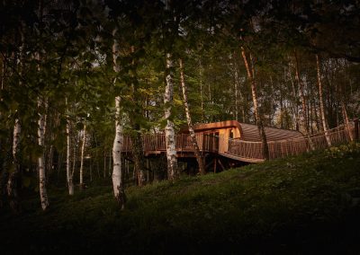Treehouse accommodation at The Fish