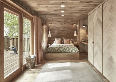 Treehouse interior at The Fish